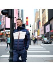 Alpine Pro Kurtka narciarska "Ferer 2" w kolorze granatowo-białym rozmiar: L. Białe kurtki narciarskie i snowboardowe Alpine Pro, l, bez wzorów, bez kaptura. Za 790.67 zł.