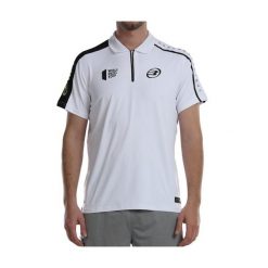 Koszulka Polo z krótkim rękawem Męska Bullpadel Liceo Biały. Białe koszulki polo bullpadel, m, bez wzorów, bez kołnierzyka, bez ramiączek. W wyprzedaży za 194.80 zł.