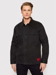 Hugo Kurtka jeansowa Enalu 50468744 Czarny Regular Fit. Czarne kurtki Hugo, m, bez wzorów, z bawełny, bez kaptura. Za 359.99 zł.