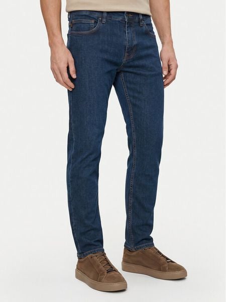 BOSS Jeansy Delaware Bo 50564546 Granatowy Slim Fit. Niebieskie jeansy Boss, m. Za 549.99 zł.