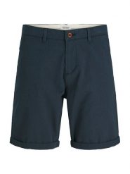 Jack&Jones Szorty materiałowe Marco 12269494 Granatowy Regular Fit. Niebieskie szorty Jack&Jones, m, bez wzorów, z bawełny. Za 129.99 zł.