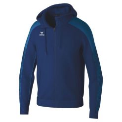 Bluza dresowa z kapturem Erima Evo Star. Niebieskie bluzy Erima, bez wzorów, z dresówki, z kapturem. W wyprzedaży za 233.20 zł.