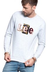 LEE BLUZA SEASONAL CAMO SWS SHARP GREY MELE L80ASP03 112121282. Szare bluzy Lee, l, bez wzorów, bez kaptura. W wyprzedaży za 69.99 zł.
