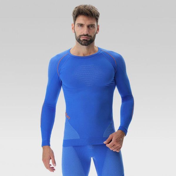 Koszulka termoaktywna męska UYN Evolutyon. Niebieskie bielizna termoaktywna UYN, na zimę, m, bez wzorów, bez ramiączek, narciarskie. Za 349.99 zł.