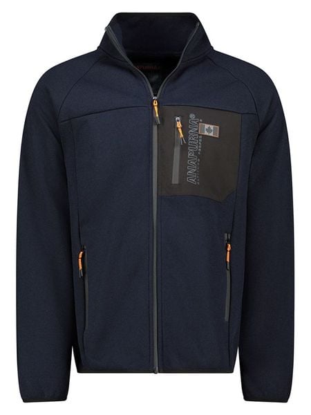 ANAPURNA Kurtka polarowa "Thizyana" w kolorze granatowym rozmiar: XXL. Niebieskie kurtki ANAPURNA, xxl, bez wzorów, z polaru, bez kaptura. Za 208.99 zł.