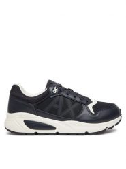 Armani Exchange Sneakersy XUX239 XV909 U385 Granatowy. Niebieskie buty sportowe casual Armani Exchange, bez wzorów, z materiału, bez zapięcia. Za 799.99 zł.
