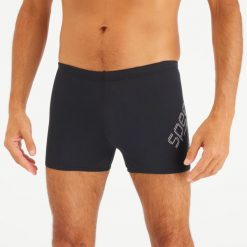 Bokserki pływackie męskie Speedo Logo. Białe odzież kąpielowa Speedo, m, bez wzorów, z materiału, sportowe. Za 99.99 zł.