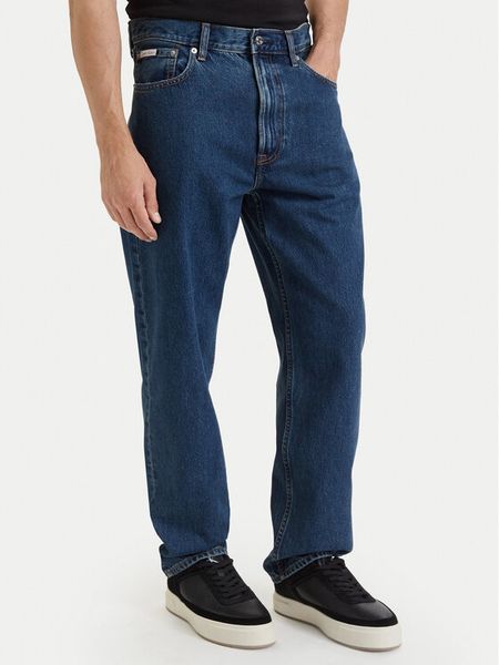 Calvin Klein Jeansy LV04RD712G Granatowy Regular Fit. Niebieskie jeansy CALVIN KLEIN, m. Za 409.99 zł.