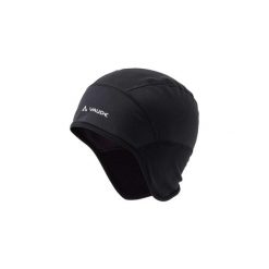 VAUDE Bike Windproof Cap III - wiatrówka czapka z polarem. Czarne czapki z daszkiem Vaude, bez wzorów, z polaru. Za 332.40 zł.