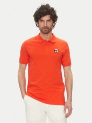 KARL LAGERFELD Polo 745710 552224 Czerwony Regular Fit. Czerwone koszulki polo KARL LAGERFELD, m, bez wzorów, z bawełny, bez kołnierzyka, bez ramiączek. Za 389.99 zł.