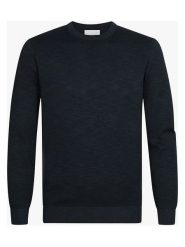 PROFUOMO Sweter w kolorze granatowym rozmiar: L. Niebieskie swetry nierozpinane PROFUOMO, l, bez wzorów, bez kołnierzyka, bez ramiączek. Za 166.88 zł.