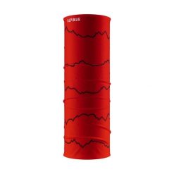 Komin na szyję trekkingowy Alpinus Zuzi. Czerwone szaliki Alpinus, bez wzorów, z materiału. Za 29.00 zł.