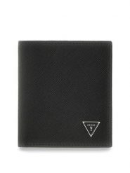 Guess Portfel 183916 Czarny. Czarne portfele Guess, z aplikacjami, ze skóry. Za 264.99 zł.