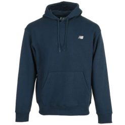 Bluza męska New Balance z kapturem. Niebieskie bluzy z kapturem New Balance, na jesień, l, bez wzorów, z bawełny, z kapturem. Za 175.75 zł.