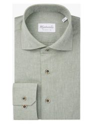PROFUOMO Koszula - Slim fit - w kolorze miętowym rozmiar: 41. Zielone koszule PROFUOMO, bez wzorów, bez kołnierzyka, bez ramiączek. Za 140.45 zł.