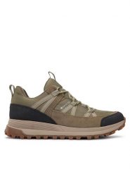 Clarks Półbuty ATLTrekRun Gtx GORE-TEX 261726947 Khaki. Brązowe eleganckie półbuty Clarks, bez wzorów, z gore-texu, bez obcasa, bez zapięcia. Za 369.99 zł.