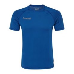 Koszulka termoaktywna dla dorosłych Hummel First Performance Jersey S/S. Niebieskie bielizna termoaktywna Hummel, l, bez wzorów, z jersey, bez ramiączek, do piłki nożnej. Za 70.00 zł.