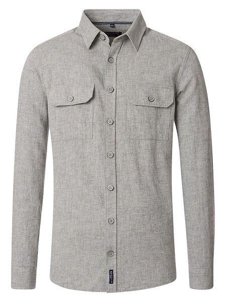 CASAMODA Koszula - Casual fit - w kolorze szarym rozmiar: XXL. Szare koszule CASAMODA, xxl, bez wzorów, bez kołnierzyka, bez ramiączek. Za 118.01 zł.