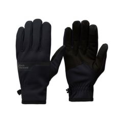 Rękawiczki softshellowe Black Diamond Everyday Softshell Gloves. Czarne rękawiczki Black Diamond, bez wzorów, z softshellu. Za 148.99 zł.