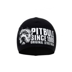 Czapka męska Pitbull Hilltop II. Czarne czapki zimowe PITBULL, bez wzorów. Za 49.00 zł.