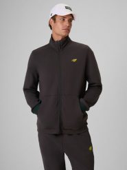 4F Bluza dresowa regular bez kaptura męska - szara M. Szare bluzy bez kaptura 4F, m, bez wzorów, z bawełny, bez kaptura. Za 229.99 zł.