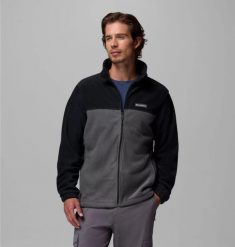 Bluza sportowa polarowa męska Columbia Steens Mountain 20 Full Zip Fleece. Czarne bluzy bez kaptura Columbia, m, bez wzorów, z polaru, bez kaptura. Za 185.99 zł.