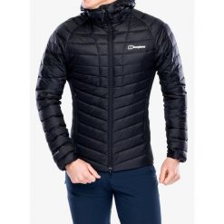 Kurtka puchowa męska Berghaus Tephra Stretch Reflect 2.0 Hoody. Czarne kurtki Berghaus, m, bez wzorów, z puchu, bez kaptura. Za 692.99 zł.