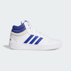 Buty Hoops Mid Classic. Białe buty do koszykówki Adidas, bez zapięcia, do koszykówki. Za 299.00 zł.