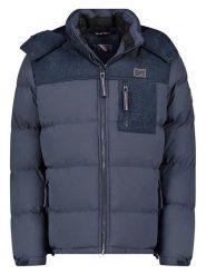 Geographical Norway Kurtka pikowana "Dupalo" w kolorze granatowym rozmiar: XXL. Niebieskie kurtki Geographical Norway, xxl, z aplikacjami, bez kaptura. Za 265.39 zł.