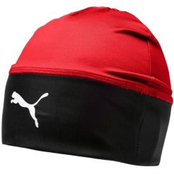 Czapka dla dorosłych Puma Liga Beanie Senior. Czerwone czapki zimowe Puma, bez wzorów. Za 49.90 zł.