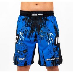 MMA Knockout Skull Szorty. Niebieskie szorty KNOCKOUT, bez wzorów, sportowe. Za 119.03 zł.