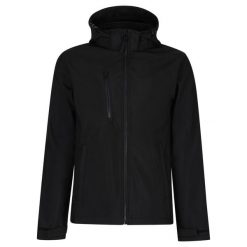 Męska Kurtka Venturer 3warstwowa Soft Shell Z Kapturem. Czarne kurtki Regatta, m, bez wzorów, z kapturem. Za 199.99 zł.