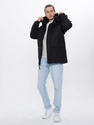 CANADA weather gear Kurtka zimowa w kolorze czarnym rozmiar: M. Czarne kurtki CANADA weather gear, na zimę, m, bez wzorów, bez kaptura. Za 330.67 zł.