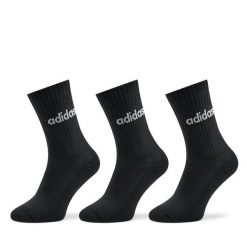 Skarpety wysokie unisex adidas. Czarne skarpety Adidas, bez wzorów. Za 49.99 zł.