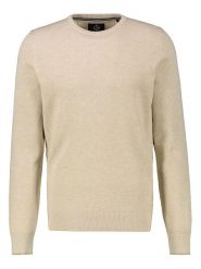 Lerros Sweter w kolorze beżowym rozmiar: XL. Brązowe swetry nierozpinane Lerros, xl, bez wzorów, z bawełny, bez kołnierzyka, bez ramiączek. Za 144.95 zł.