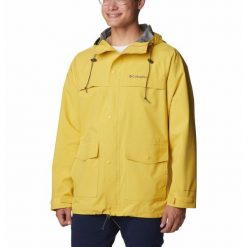 Kurtka Przeciwdeszczowa Męska Columbia IBEX II Shell. Żółte kurtki Columbia, m, bez wzorów, bez kaptura. Za 337.99 zł.