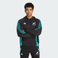 Bluza z kapturem All Blacks. Czarne bluzy z kapturem Adidas, s, bez wzorów, z dresówki, z kapturem. W wyprzedaży za 194.35 zł.