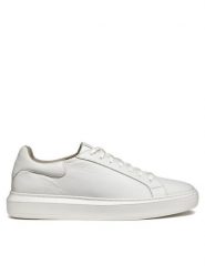 Geox Sneakersy U Deiven U455WD 00047 C1001 Biały. Białe buty sportowe casual Geox, bez wzorów, ze skóry, bez zapięcia. Za 519.99 zł.