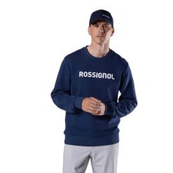 Sweatshirt Rossignol Logo Cn. Niebieskie bluzy Rossignol, m, bez wzorów, bez kaptura. Za 406.50 zł.