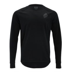 Dżersej z długim rękawem Silvini Cortino. Czarne bluzy Silvini, xl, bez wzorów, z dżerseju, bez kaptura. Za 254.50 zł.