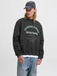 Jack & Jones Bluza w kolorze czarnym rozmiar: S. Czarne bluzy Jack & Jones, s, bez wzorów, z bawełny, bez kaptura. Za 101.23 zł.
