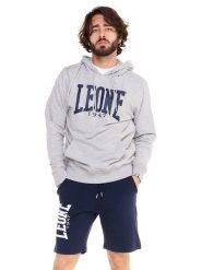 Leone 1947 Apparel Męska bluza z kapturem i dużym logo, lekka bawełna. Czerwone bluzy z kapturem LEONE 1947 APPAREL, m, bez wzorów, z bawełny, z kapturem. Za 147.31 zł.