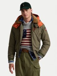 Polo Ralph Lauren Kurtka bomber 710945493001 Zielony Regular Fit. Zielone kurtki Polo Ralph Lauren, m, bez wzorów, z bawełny, bez kaptura. Za 1,799.00 zł.