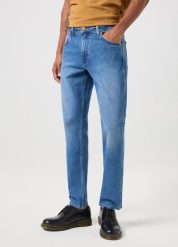 WRANGLER GREENSBORO MĘSKIE SPODNIE JEANSOWE DŻINSY GARNER BLUE 112350836 W15Q018009. Niebieskie jeansy Wrangler, l. Za 229.99 zł.