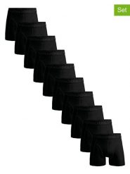 Muchachomalo Bokserki (10 par) w kolorze czarnym rozmiar: S. Czarne bokserki MUCHACHOMALO, s, bez wzorów. Za 266.66 zł.