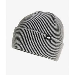 Czapka zimowa DZIK® biało-czarna. Białe czapki zimowe DZIK, bez wzorów, ze skóry. Za 139.99 zł.