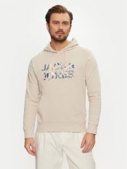 Jack&Jones Bluza Bryan 12268128 Beżowy Relaxed Fit. Brązowe bluzy Jack&Jones, m, bez wzorów, z bawełny, bez kaptura. Za 89.99 zł.