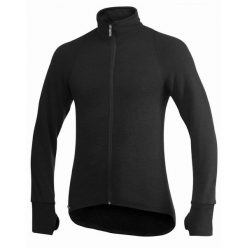 Kurtka Merino unisex Woolpower Mid Layer Full Zip Jacket 400. Czarne kurtki WOOLPOWER, s, bez wzorów, z dzianiny, bez kaptura. Za 856.99 zł.