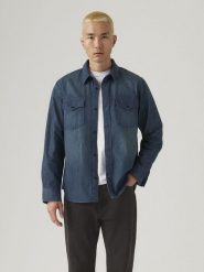 Levi's Koszula "Western" - Relaxed fit - w kolorze niebieskim rozmiar: XL. Niebieskie koszule Levi's®, s, bez wzorów, z bawełny, bez kołnierzyka, bez ramiączek. Za 157.73 zł.