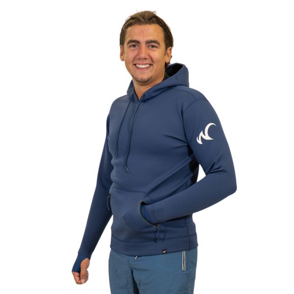 Męska bluza sporty wodne Watrflag Macumba Niebiskie. Niebieskie bluzy z kapturem WATRFLAG, l, bez wzorów, z neoprenu, z kapturem. Za 339.00 zł.